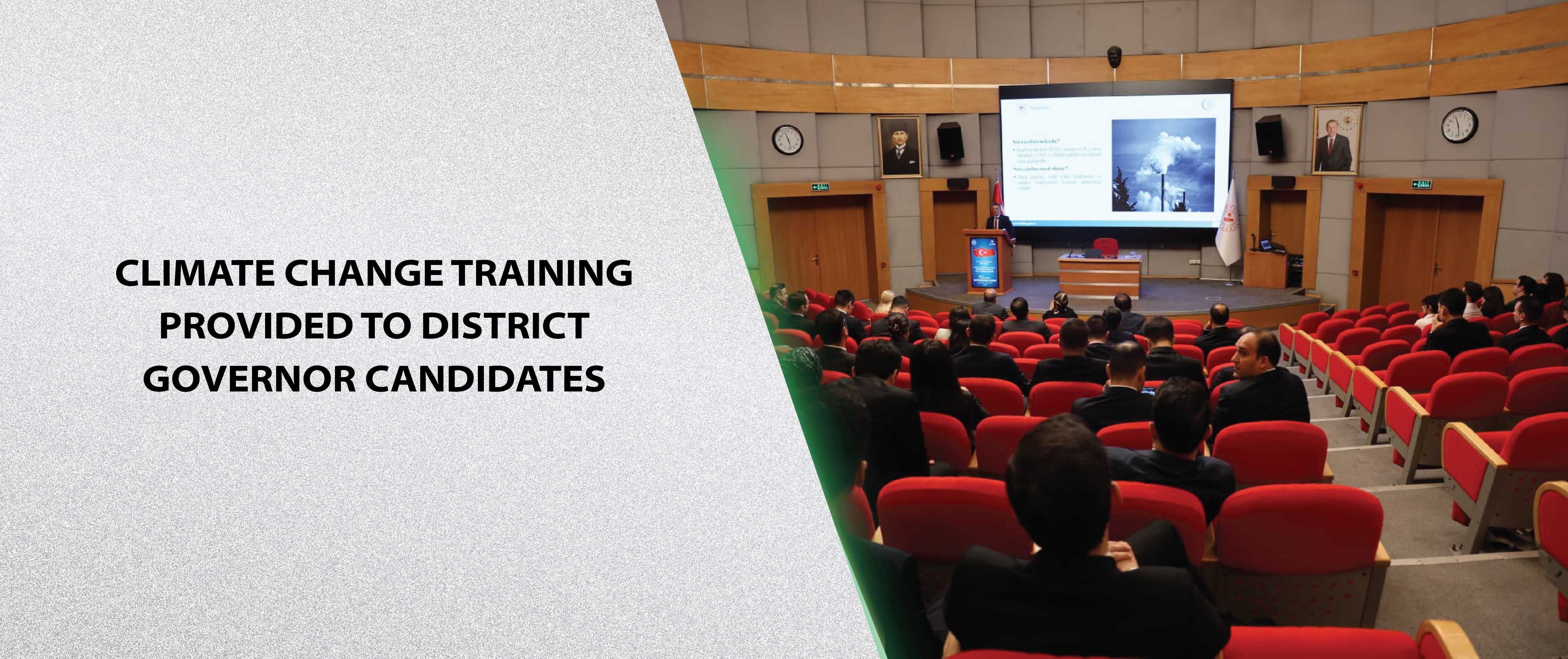 Climate Change Training Provided to District Governor Candidates