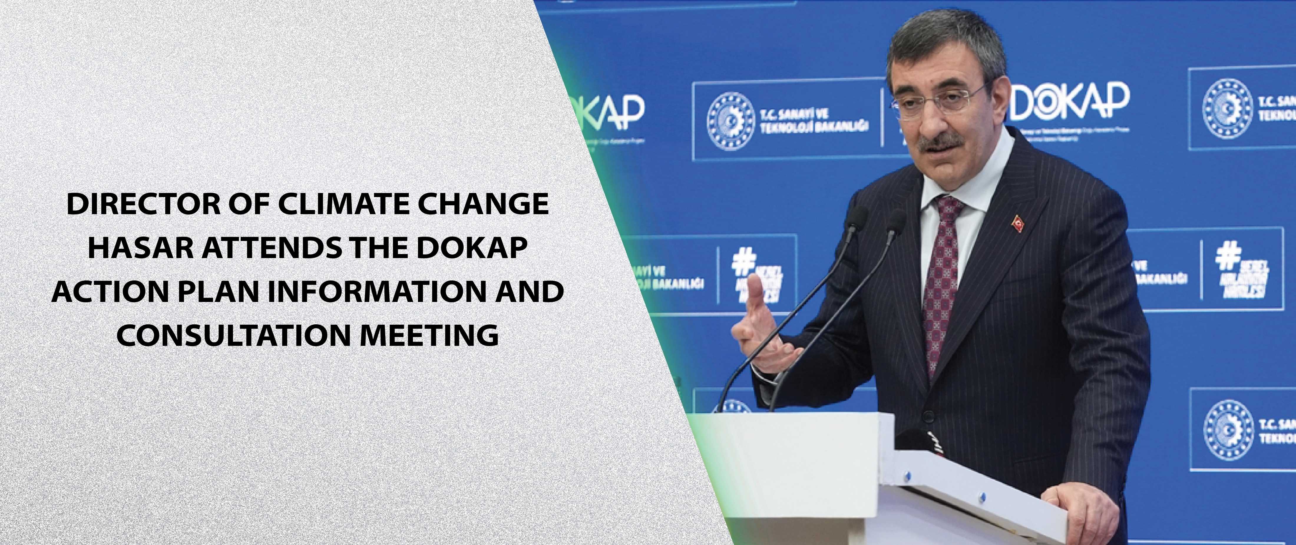 Director of Climate Change Hasar attends the DOKAP Action Plan Information and Consultation Meeting