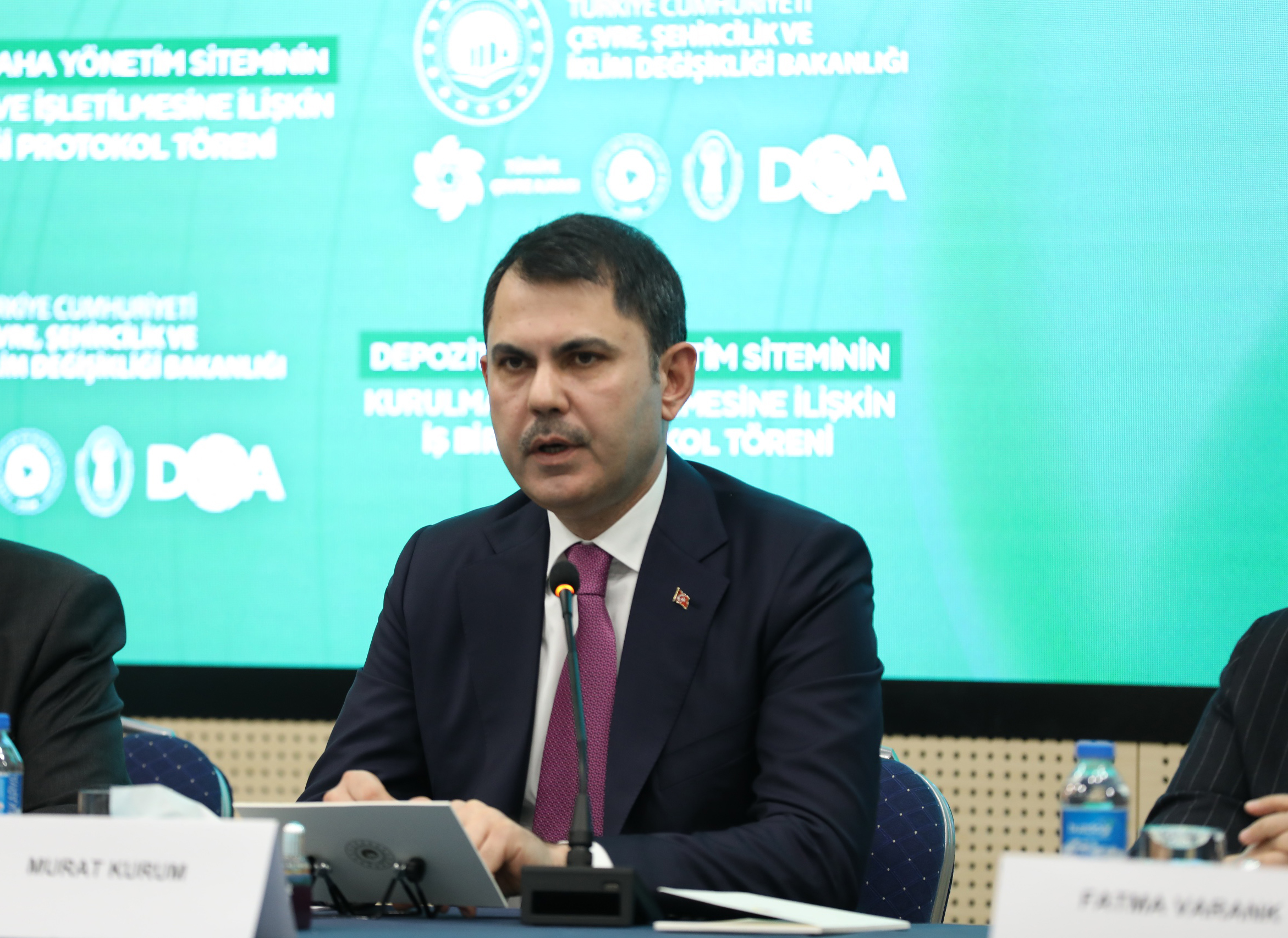 Director of Climate Change Hasar Attends the Signing Ceremony for the Establishment of the Deposit Field Management System