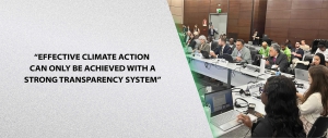 “Effective climate action can only be achieved with a strong transparency system”