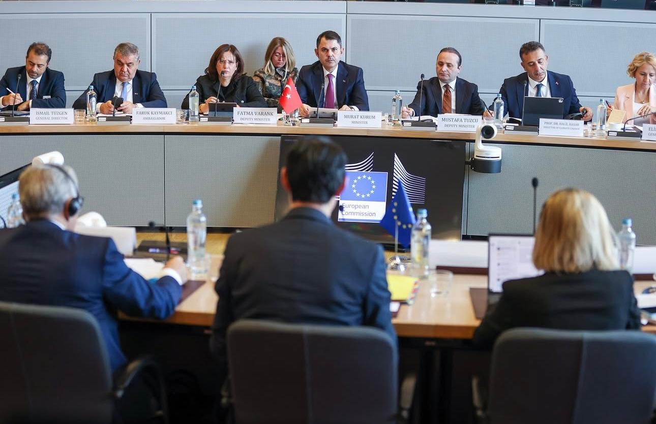 Minister Kurum Meets EU Commissioner for Climate Action Hoekstra in Brussels