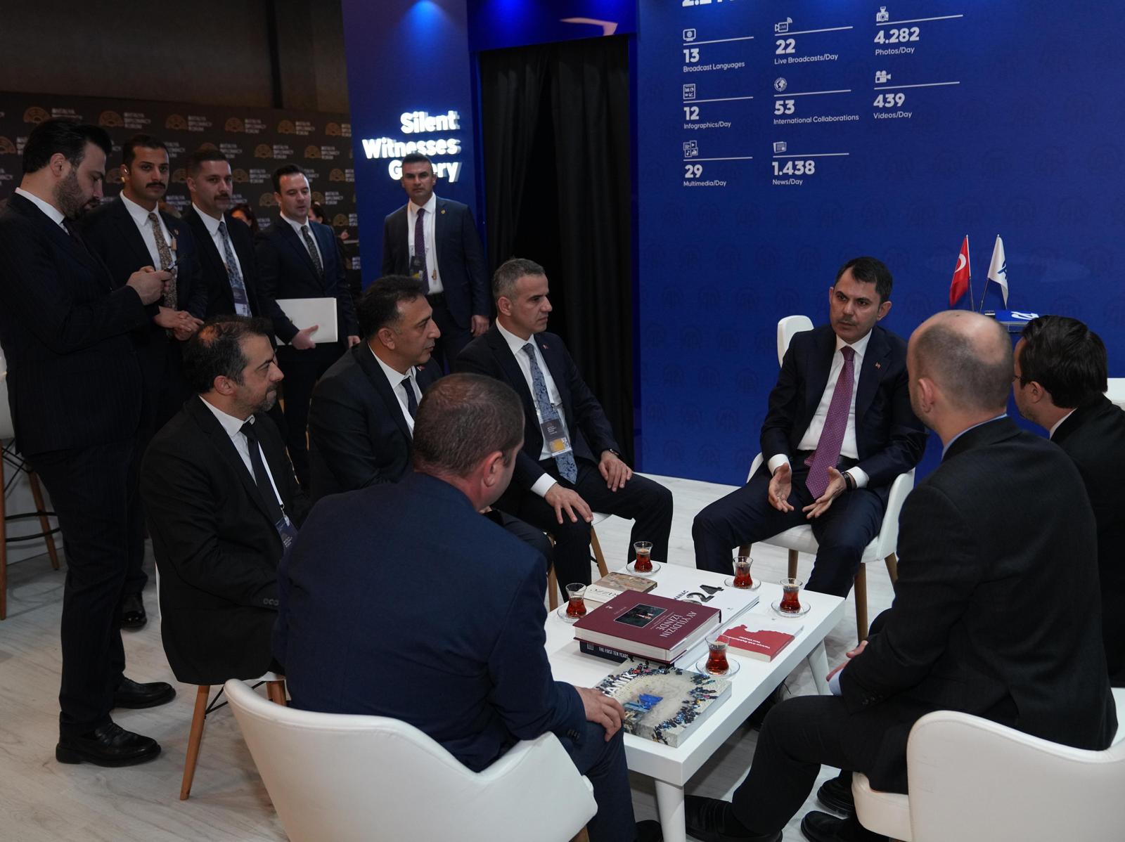 Minister of Environment, Urbanization, and Climate Change Kurum attends the Antalya Diplomacy Forum