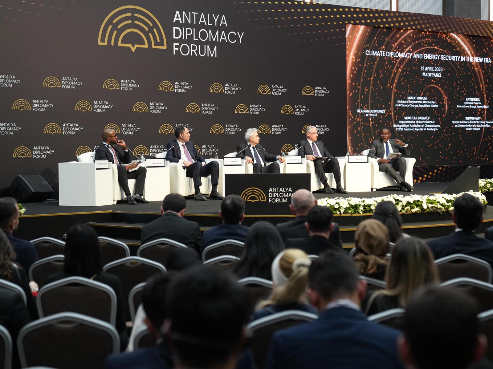 Minister of Environment, Urbanization, and Climate Change Kurum attends the Antalya Diplomacy Forum