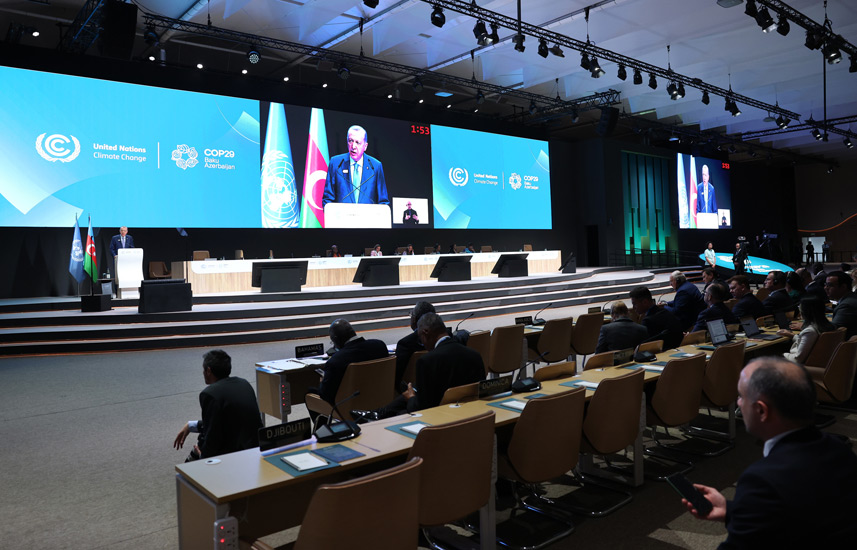 President Recep Tayyip Erdoğan Addresses World Leaders Climate Action Summit at COP29