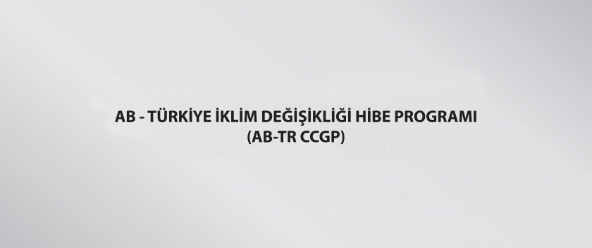 AB -Türkiye İklim Değişikliği Hibe Programı (AB-TR CCGP)