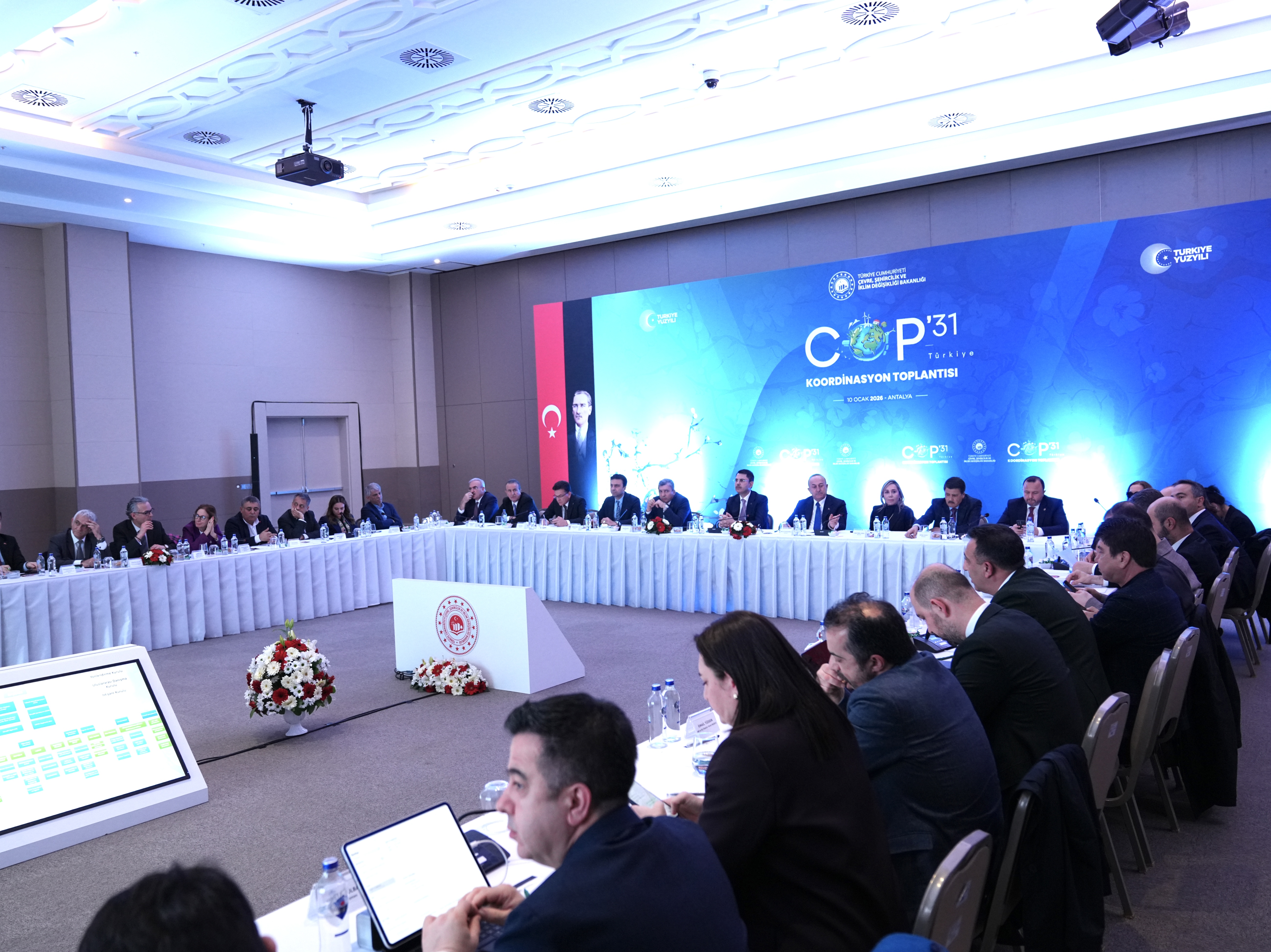 Bakan Kurum, COP alanında incelemelerde bulundu