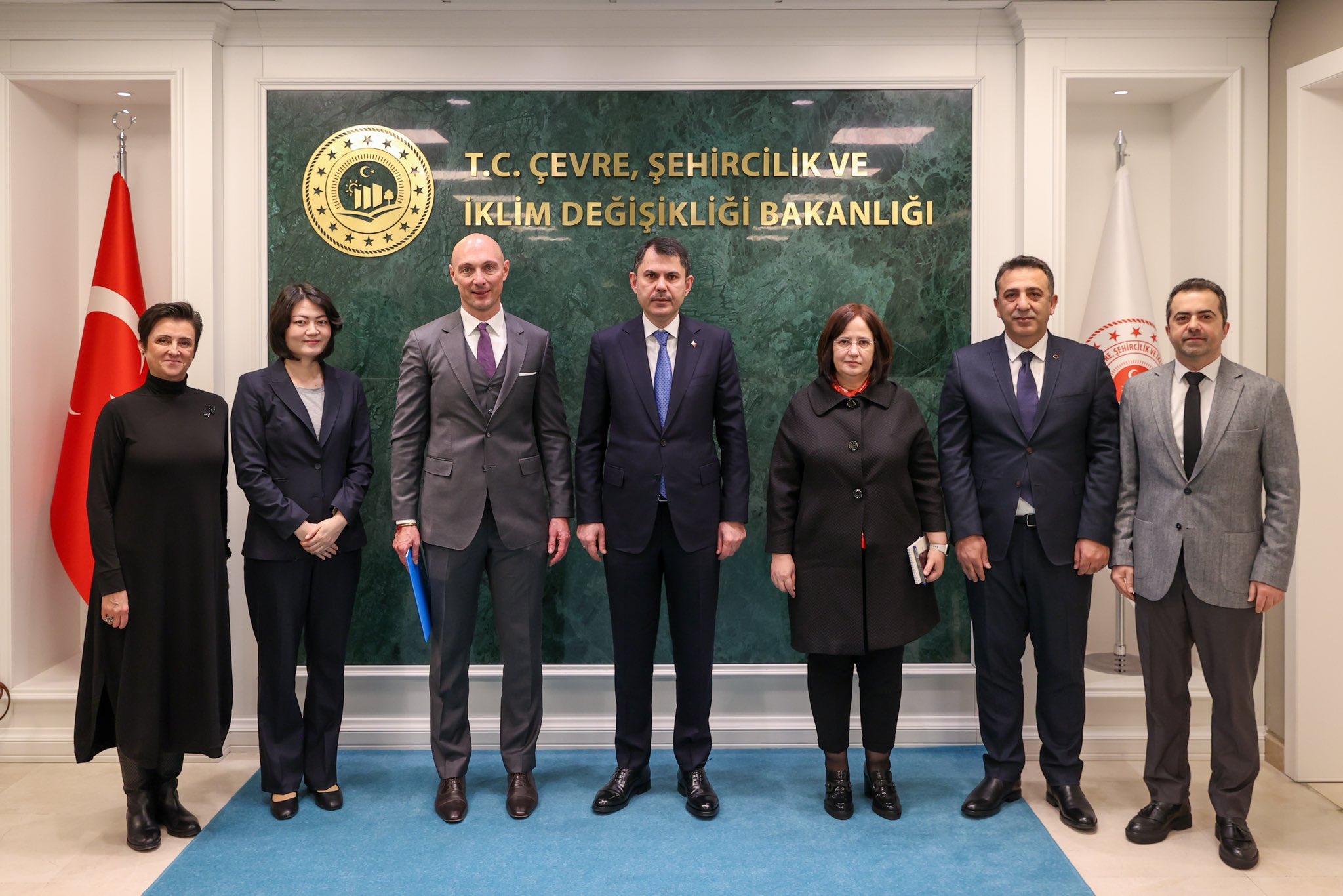 Çevre, Şehircilik ve İklim Değişikliği Bakanı Kurum, UNICEF Türkiye Temsilcisi Marchi ile görüştü