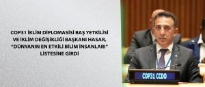 COP31 İklim Diplomasisi Baş Yetkilisi ve İklim Değişikliği Başkanı Hasar, “Dünyanın En Etkili Bilim İnsanları” listesine girdi