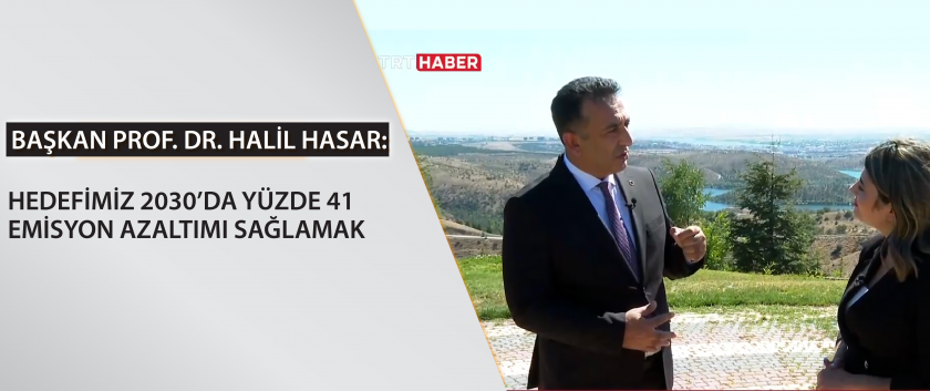 İklim Değişikliği Başkanı Prof. Dr. Halil Hasar, TRT Haber’e konuştu