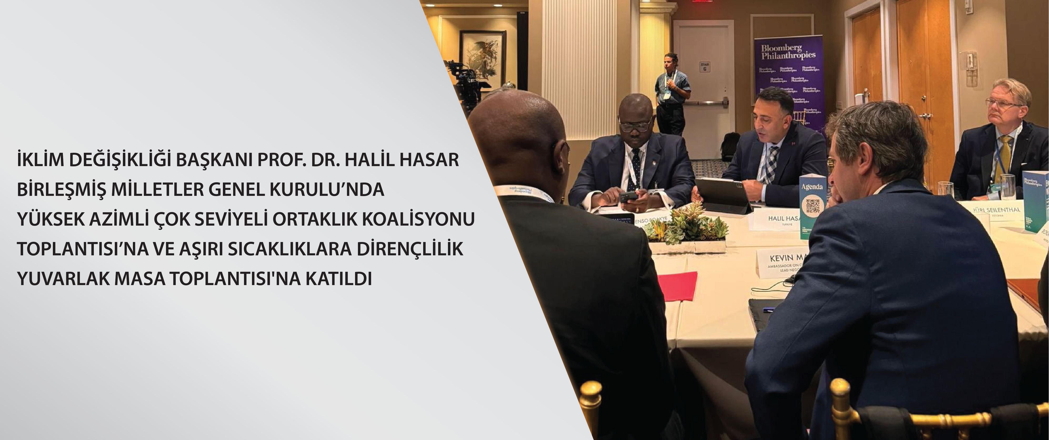 Başkanımız Prof. Dr. Halil Hasar Birleşmiş Milletler Genel Kurulu’nda Yüksek Azimli Çok Seviyeli Ortaklık Koalisyonu Toplantısı’na ve Aşırı Sıcaklıklara Dirençlilik yuvarlak masa etkinliğine katıldı