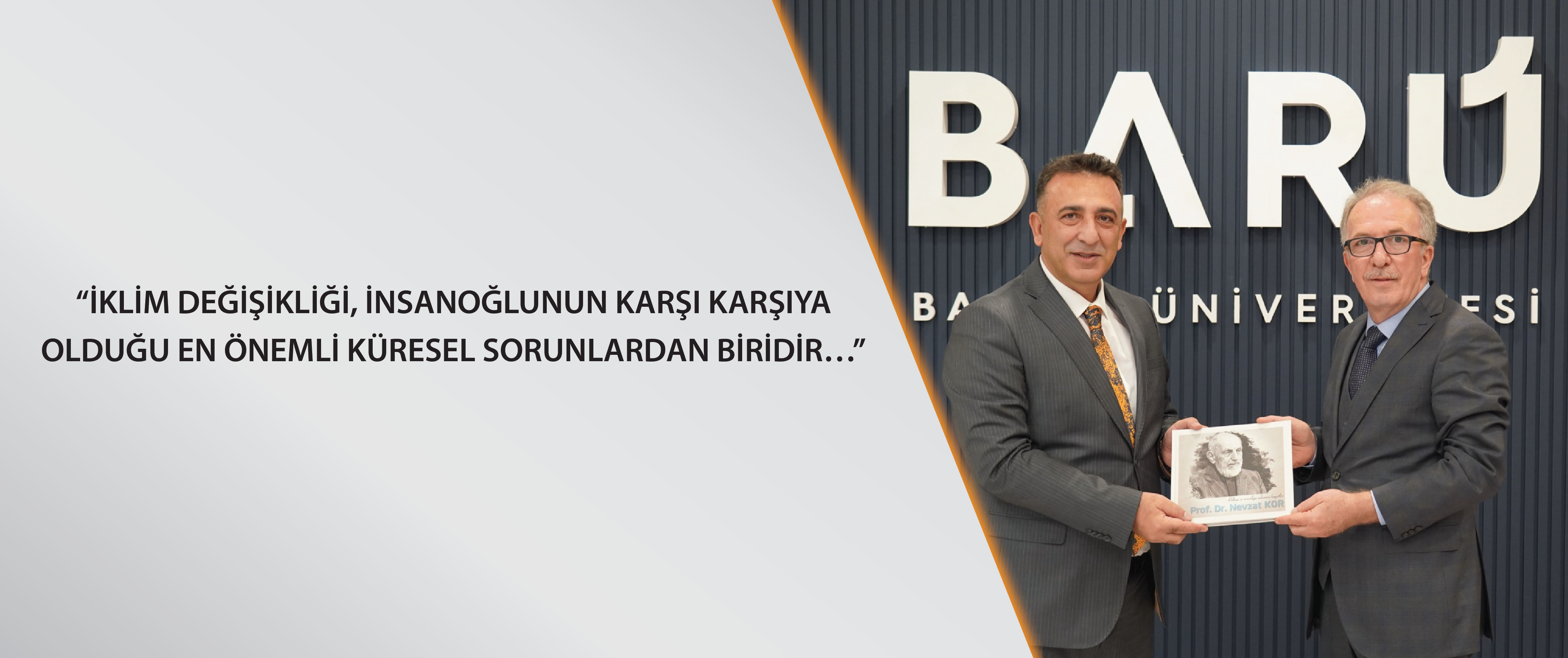 İklim Değişikliği Başkanı Prof. Dr. Halil Hasar ‘İklim Dayanıklılığı Uyum Stratejileri ve Önlemler Sempozyumu’na katıldı