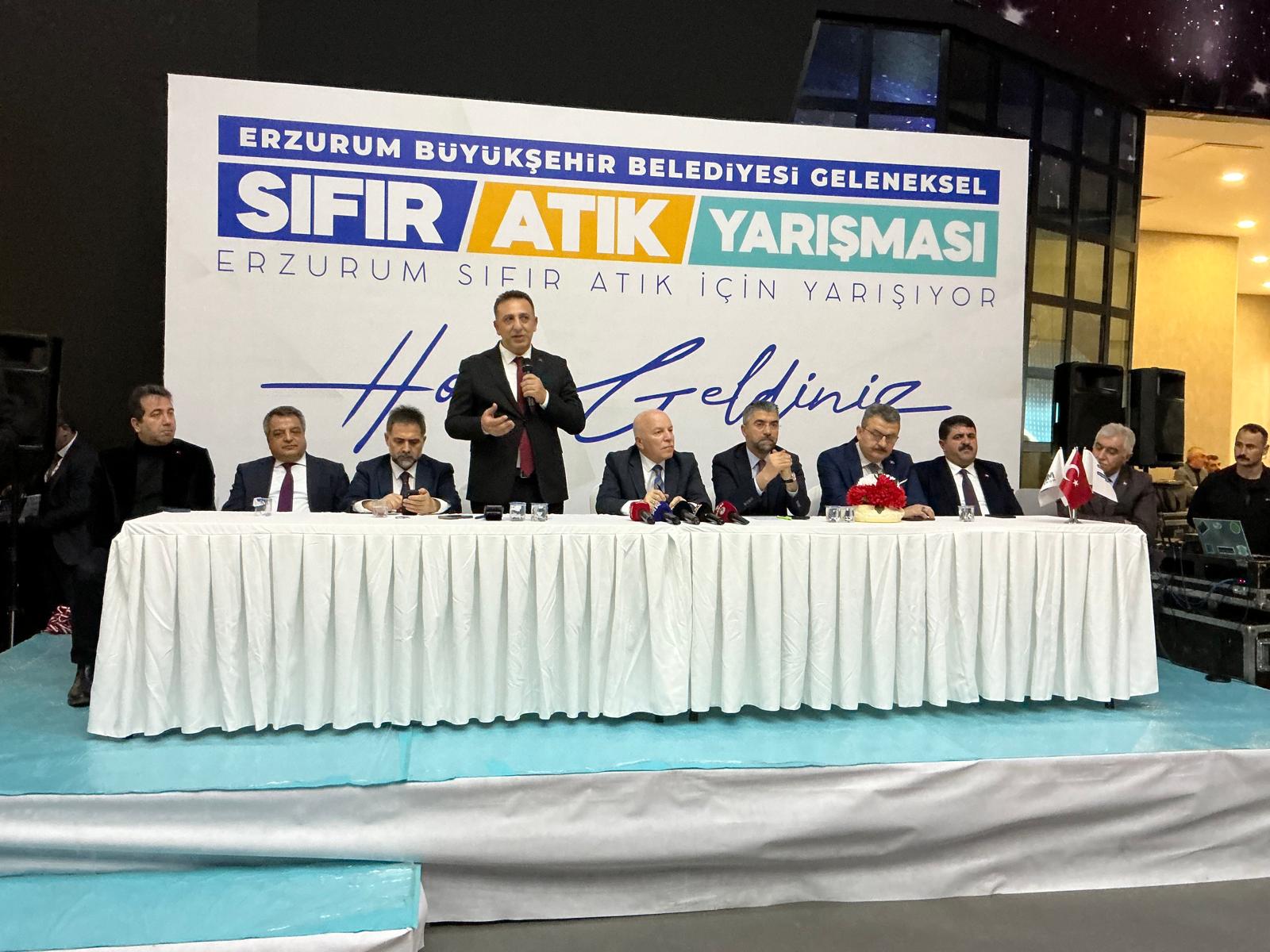 İklim Değişikliği Başkanı Hasar, Erzurum’da ‘Geleneksel Sıfır Atık Yarışması Ödül Töreni’ne katıldı
