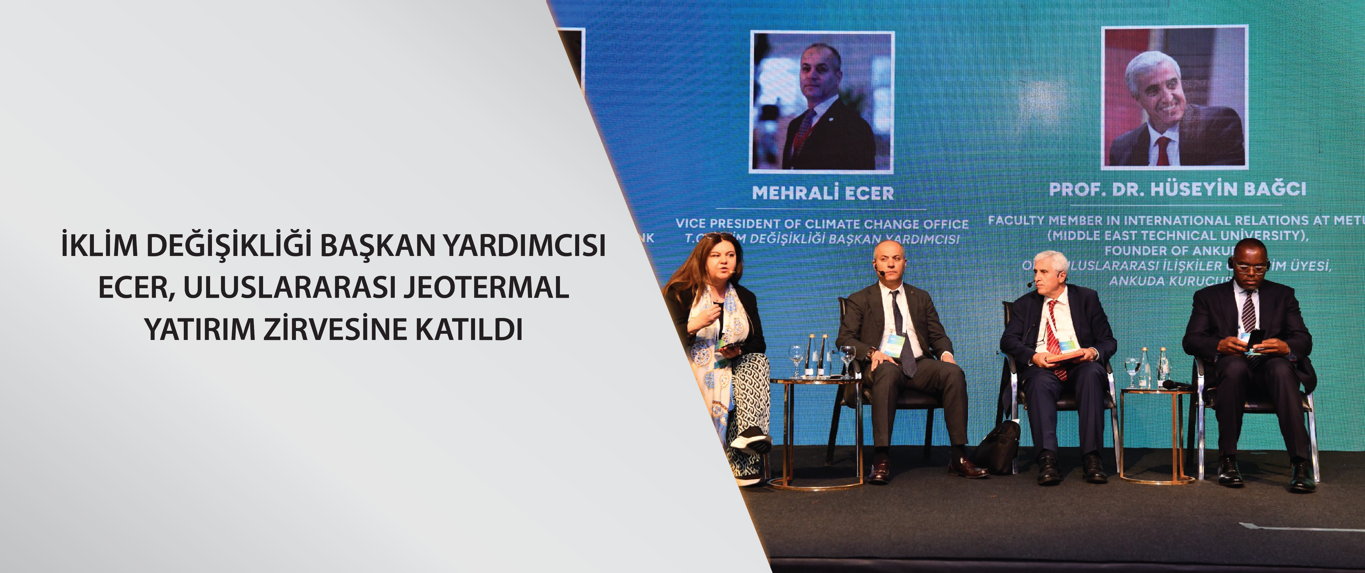 İklim Değişikliği Başkan Yardımcısı Ecer, Uluslararası Jeotermal Yatırım Zirvesi’ne katıldı