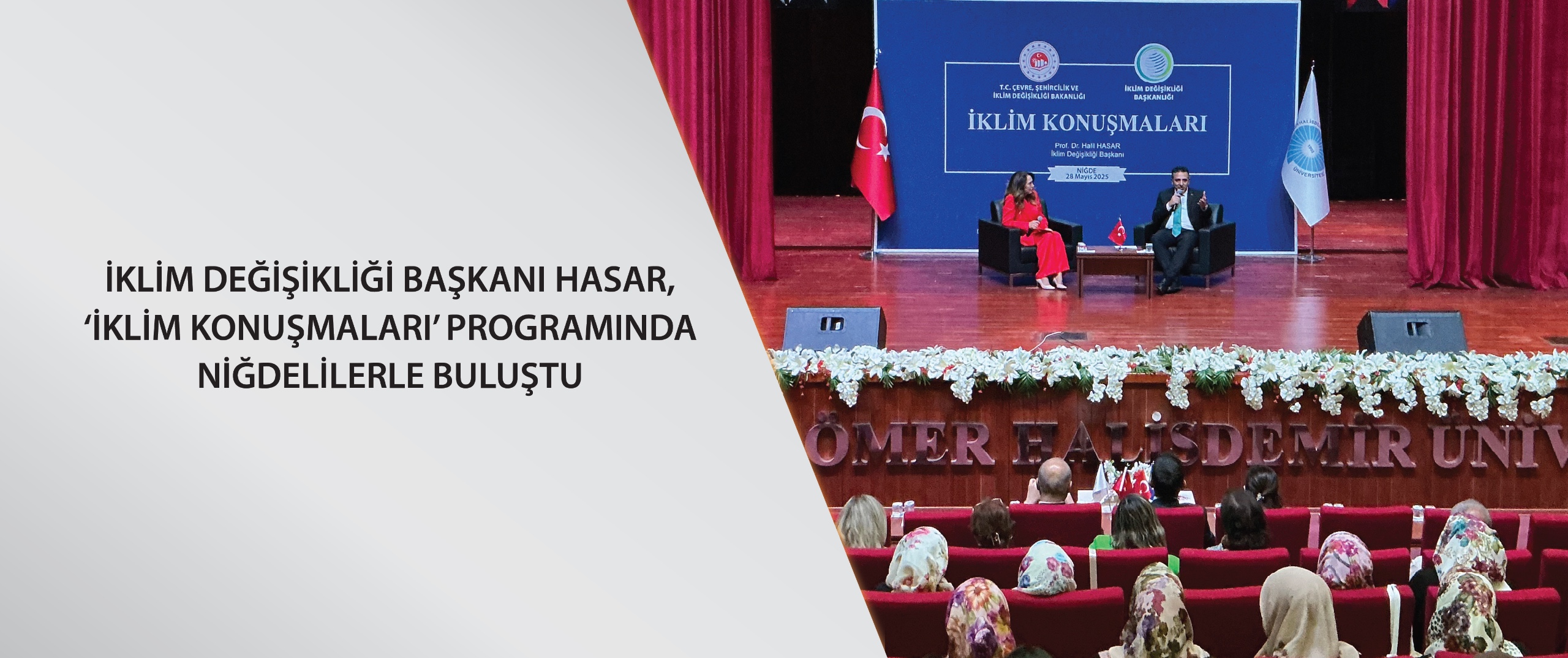 İklim Değişikliği Başkanı Hasar, ‘İklim Konuşmaları’ programında Niğdelilerle buluştu