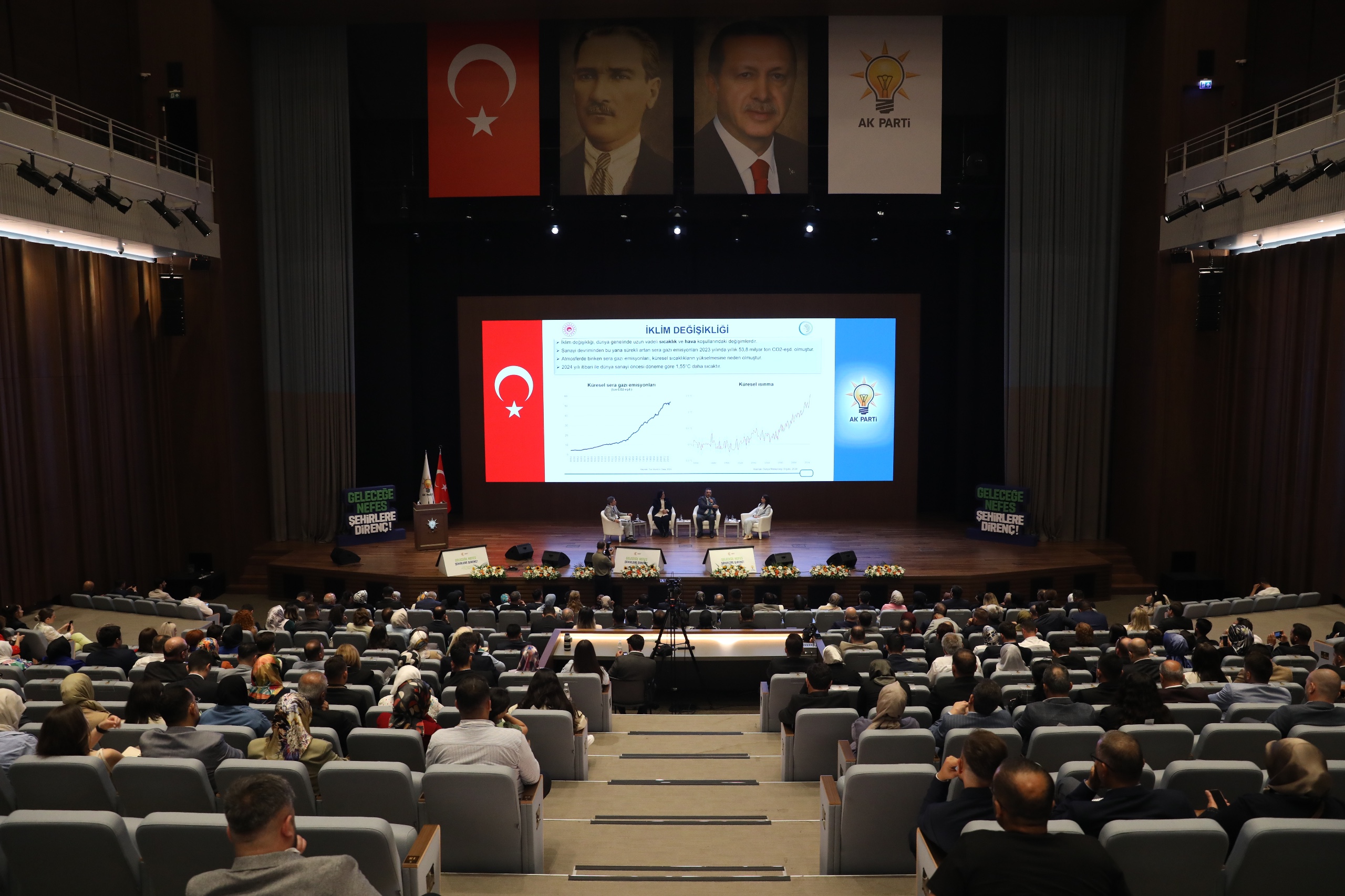 İklim Değişikliği Başkanı Hasar, ‘Geleceğe Nefes Şehirlere Direnç’ çalıştayına katıldı