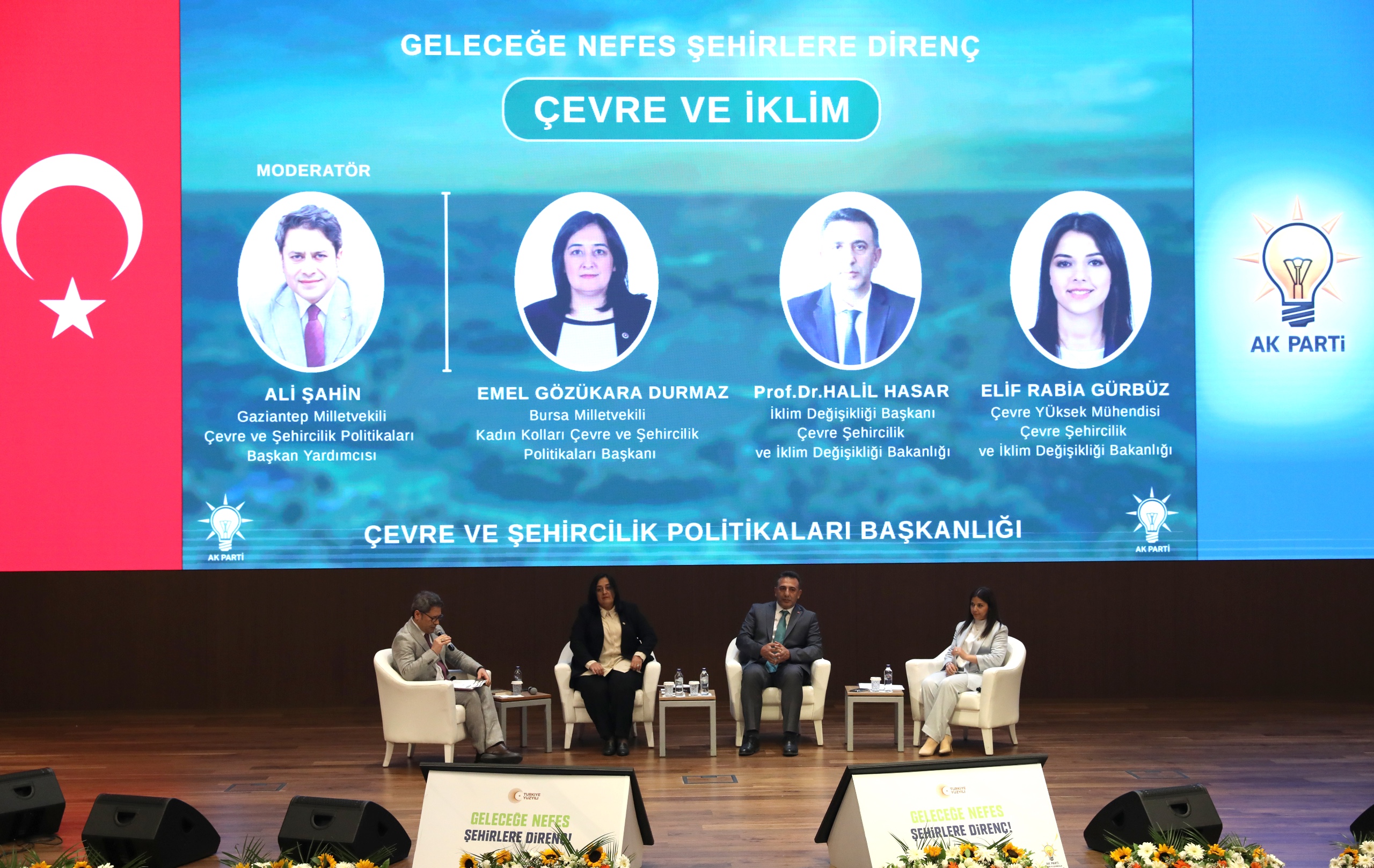 İklim Değişikliği Başkanı Hasar, ‘Geleceğe Nefes Şehirlere Direnç’ çalıştayına katıldı