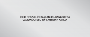 İklim Değişikliği Başkanlığı, Bangkok’ta Çalışma Grubu Toplantısına katıldı