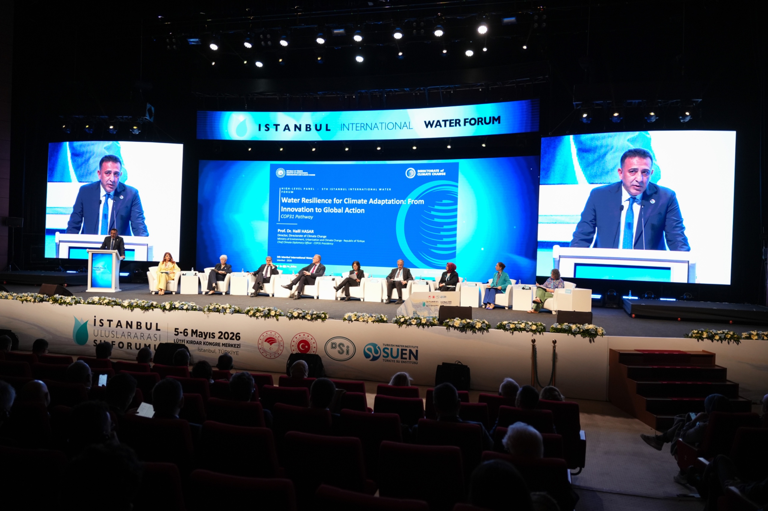 İklim Değişikliği Başkanı Hasar, ‘5. İstanbul Uluslararası Su Forumu’nda Konuştu
