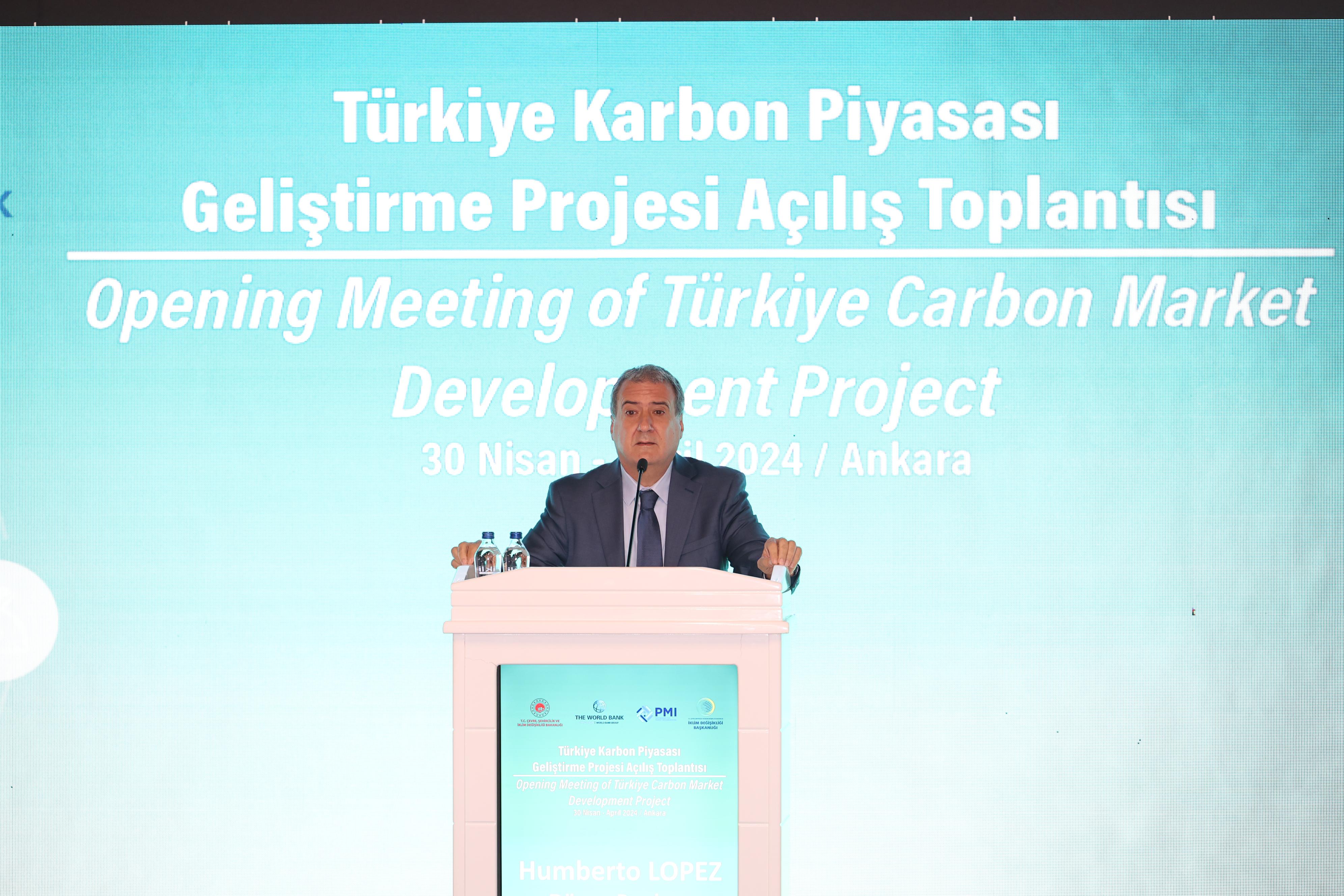 Türkiye Karbon Piyasası Geliştirme Projesi Açılışı T.C. Çevre, Şehircilik ve İklim Değişikliği Bakanı Mehmet Özhaseki tarafından gerçekleştirildi